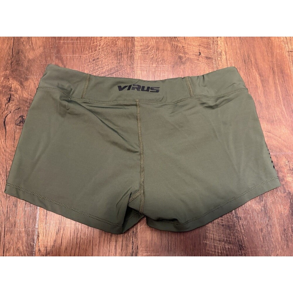 Virus Women Training Shorts CrossFit Fitness ARMY GREEN size Large - Picture 5 of 8